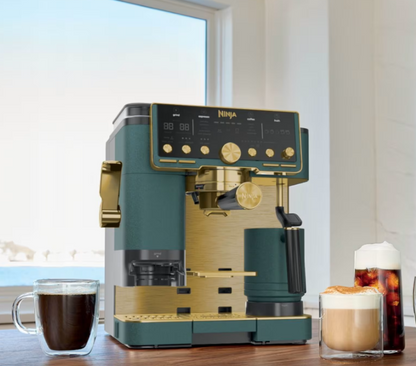 Ninja Luxe Café Pro Espresso Machine - Emerald & Gold ES701UKGNGD