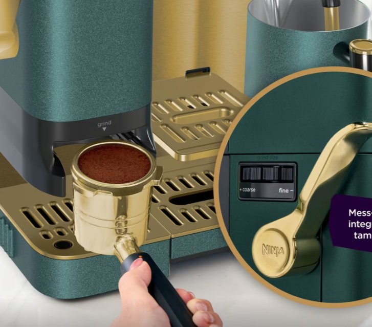 Ninja Luxe Café Pro Espresso Machine - Emerald & Gold ES701UKGNGD