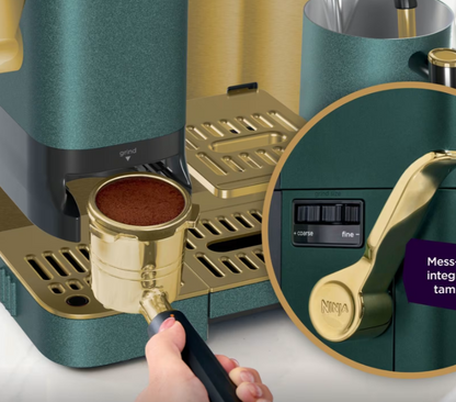 Ninja Luxe Café Pro Espresso Machine - Emerald & Gold ES701UKGNGD