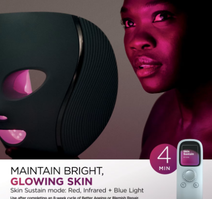 Shark CryoGlow Blemish Repair Mask with Charging Stand - Blue Frost