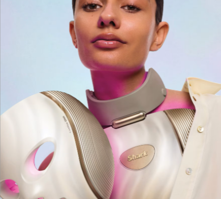 Shark CryoGlow Clinic LED Face + Body System - White Gold