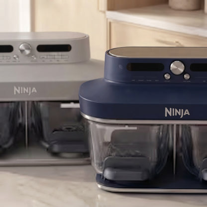 Ninja CRISPi DualZone 8-in-1 Function Glass Air Fryer - Cyberspace