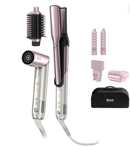 Shark Glam Ceramic & Air Styling and Drying System with FrizzFighter - Pink HD6051SUKPK