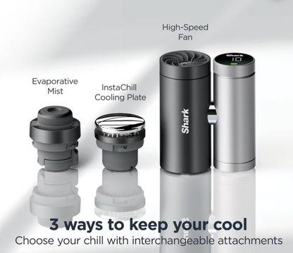 Shark ChillPill 3-in-1 Fan, Mist & InstaChill System – Carbon FA022UK