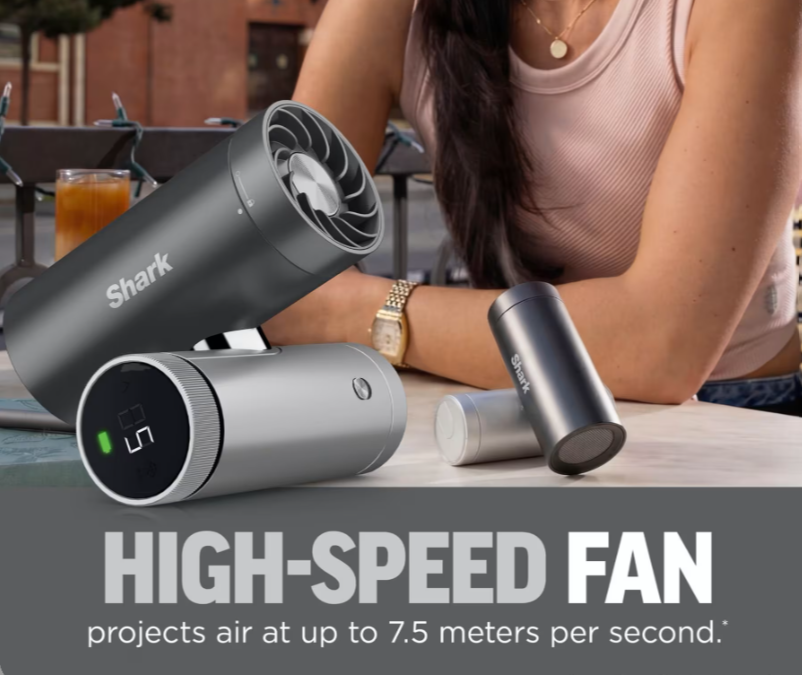 Shark ChillPill 3-in-1 Fan, Mist & InstaChill System – Carbon FA022UK