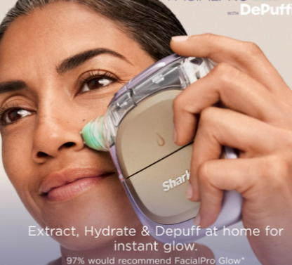 Shark Purple Beauty Bundle - CryoGlow & FacialPro Glow & DePuffi At-Home Hydrating Facial System