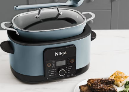 Ninja Foodi 8-in-1 PossibleCooker Slow Cooker & Multi-Cooker Sea Salt Grey [MC1001UK]