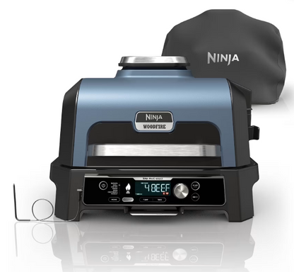 Sale Ninja Woodfire Pro Connect XL Electric BBQ Grill & Smoker with Stand & Cover