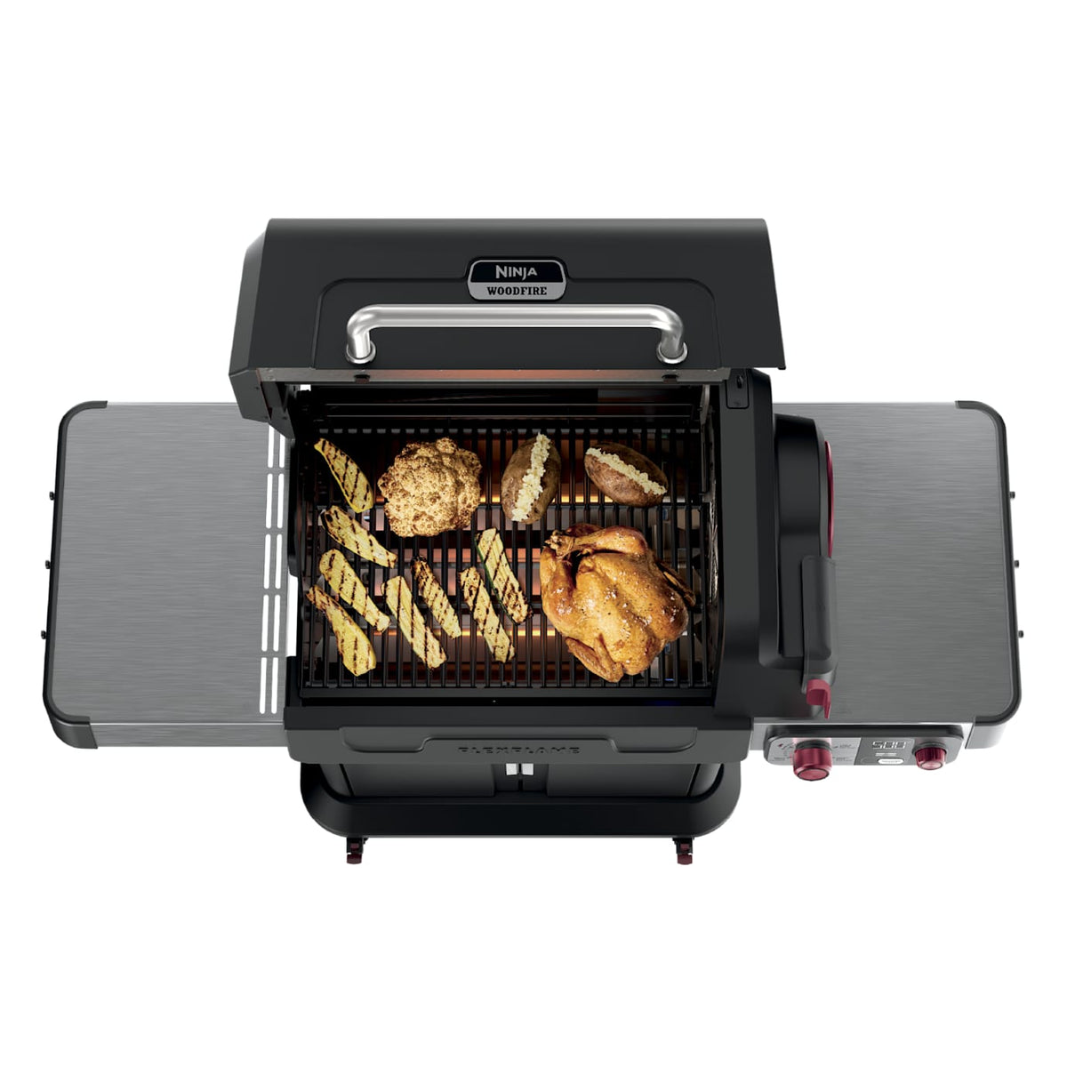 Ninja™ FlexFlame™ Grill and Smoker in Black