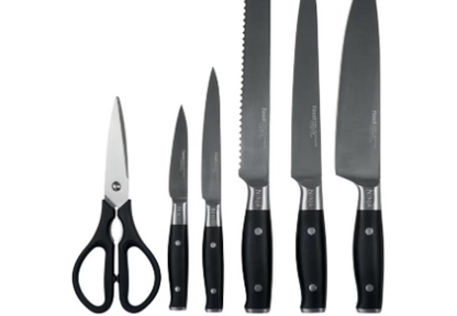 Ninja Foodi StaySharp Knife Block with Integrated Sharpener 6-Piece Set [K32006UK]