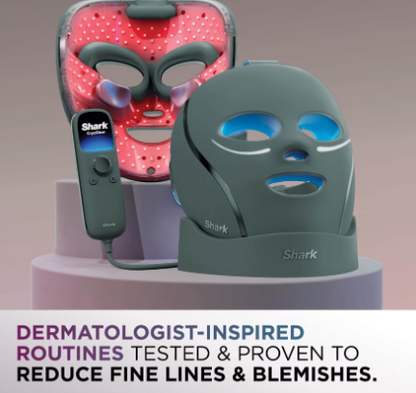 Shark CryoGlow Blemish Repair Mask with Charging Stand - Frosted Green