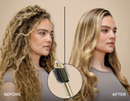 Shark Glam Air Styler, Straightener & Dryer System, Build Your Own 3-in-1 - Gold