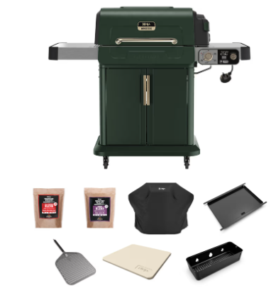 Ninja FlexFlame Outdoor Cooking System Ultimate 5-in-1 Bundle - Green & Gold