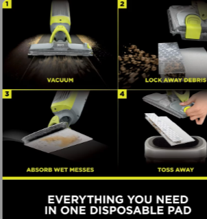 Shark VacMop 2-in-1 Cordless Vacuum Mop with Targeted Spray VM200UK