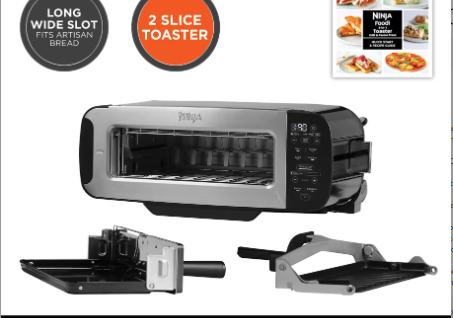 Ninja Foodi 3-in-1 Toaster, Grill & Panini Press [Black] ST200UK