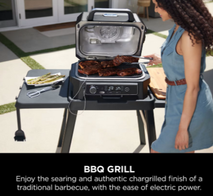 Ninja Woodfire Pro XL Electric BBQ Grill & Smoker with Stand & Cover